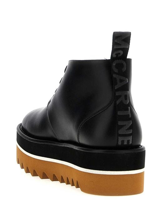 Stella McCartney Black Desert Sneak-Elyse Ankle Boots