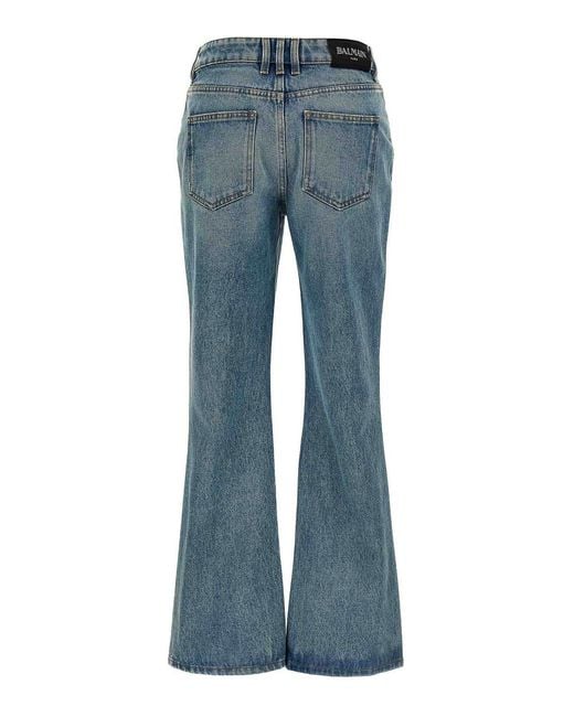 Balmain Blue Flare Jeans