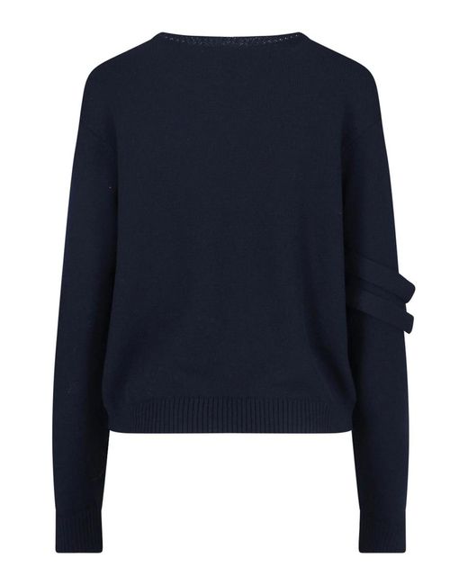 Sibel Saral Blue Merino Wool Sweater