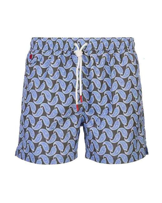 Kiton Blue Swimsuit for men