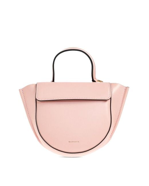 Wandler Pink Hortensia Small Tote Bag