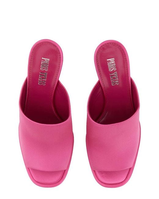 Paris Texas Pink Mules Sasha