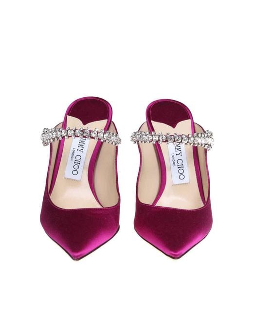Jimmy Choo Pink Bing 100 Mule