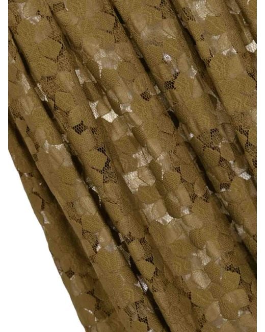 Max Mara Green Mstairone Midi Skirt