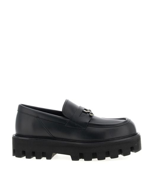 Alexander McQueen Black Parachute Loafers for men