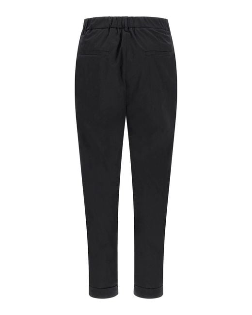 Kiton Black Poplin Pants
