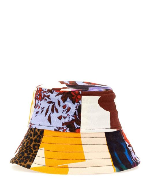 Dries Van Noten Orange Bucket Hat for men