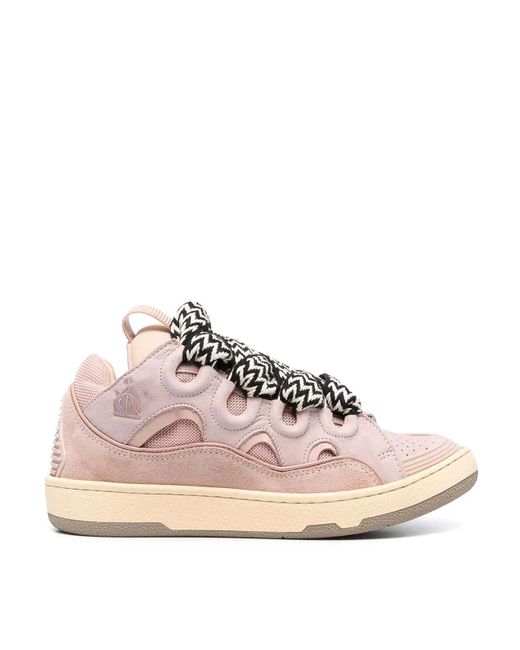 Lanvin Pink Curb Light Sneakers