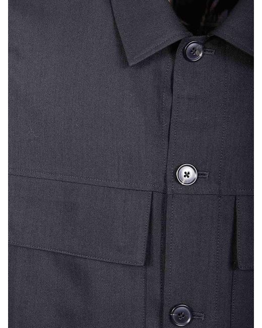 Paul Smith Blue Shirt Jacket for men