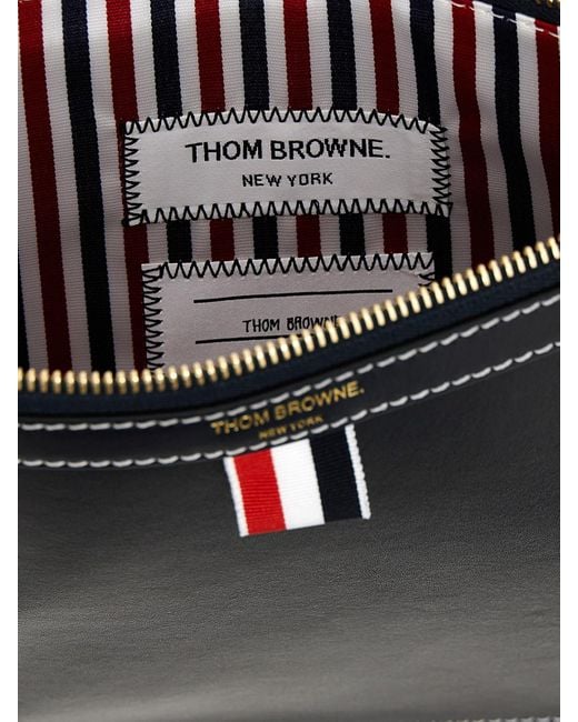 Tasca Portadocumenti Piccola di Thom Browne in Black da Uomo