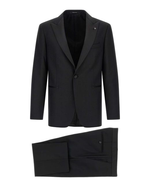 Tagliatore Black Napoli Tuxedo Suit for men