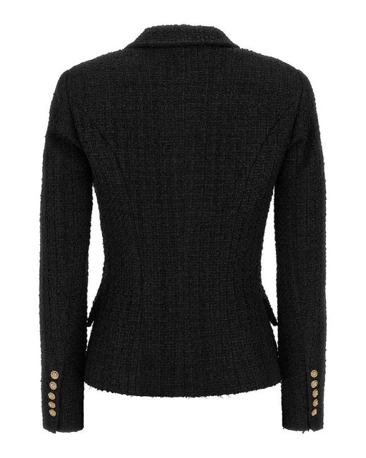 Balmain Black Tweed Blazer