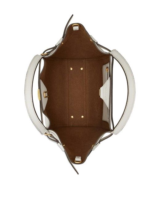 Tod's Natural Small Leather Tote Bag
