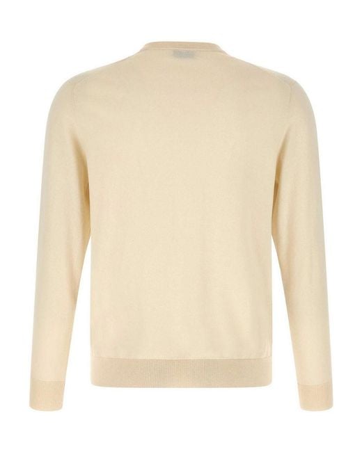 Ballantyne White Argyle Sweater for men
