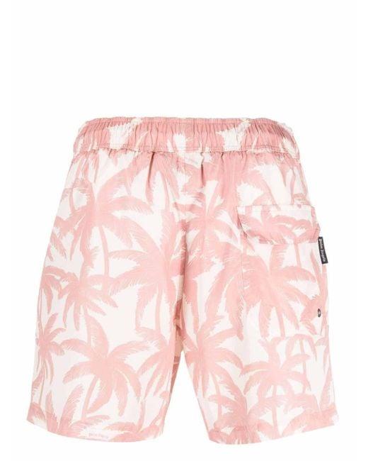 Palm Angels Pink Swimming Shorts for men