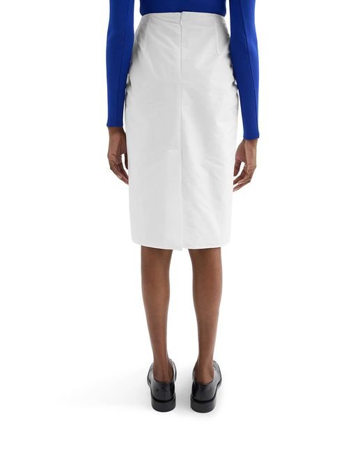 Jil Sander White High-Waisted Skirt