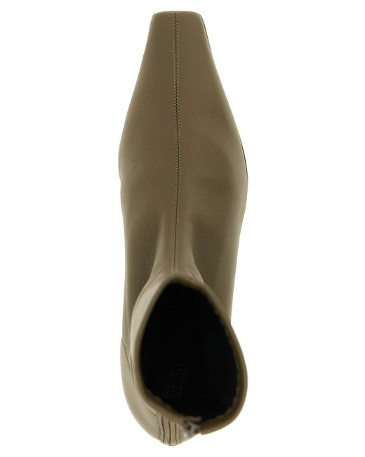 Khaite Green Arizona Ankle Boots