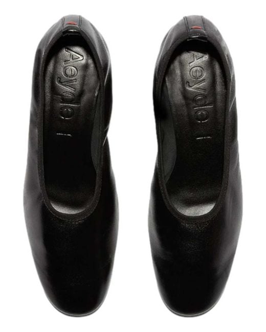 Aeyde Black Gemma Block Heel Pumps