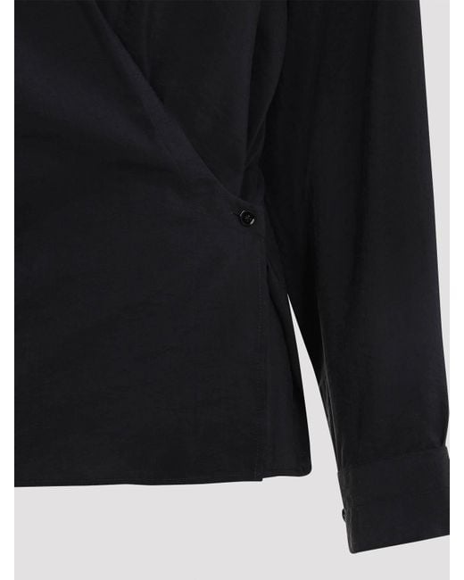 Lemaire Blue Twisted Shirt