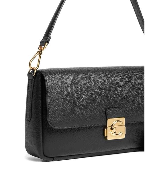 Coccinelle Black Handbag Grained Noir Noir