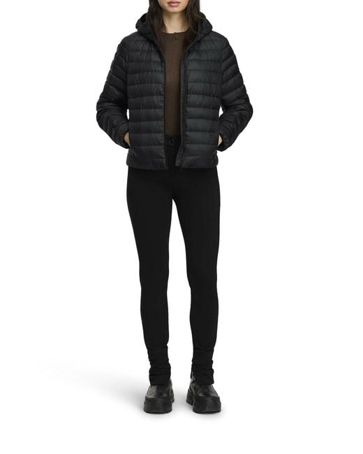 Canada Goose Black Aethera Tonal Label Hooded Jacket