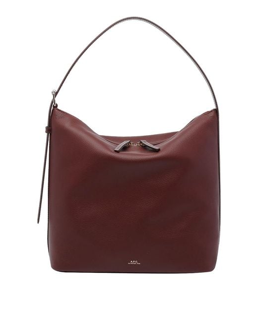 A.P.C. Purple Vera Shoulder Bag