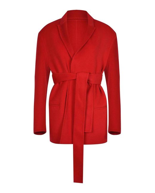Alberta Ferretti Red Jacket Made Of A Wool And Cashmere