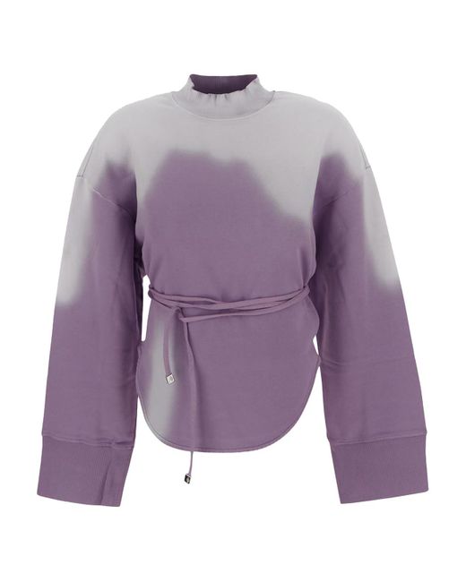 The Attico Purple Lilac Sweatshirt