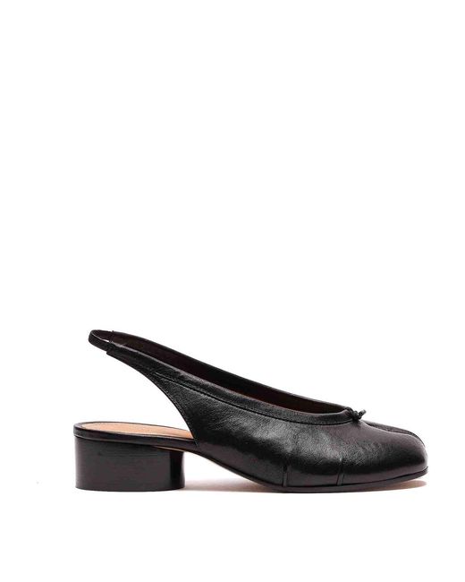 Maison Margiela Black Tabi New Ballerina Slingback