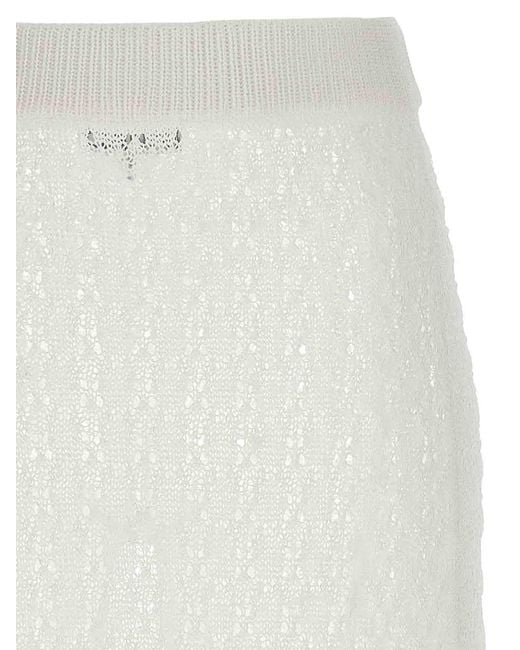 Ganni White Skirt