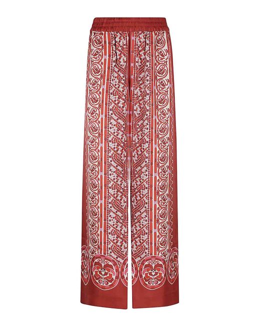 LaDoubleJ Red Palazzo Pants (Placée)