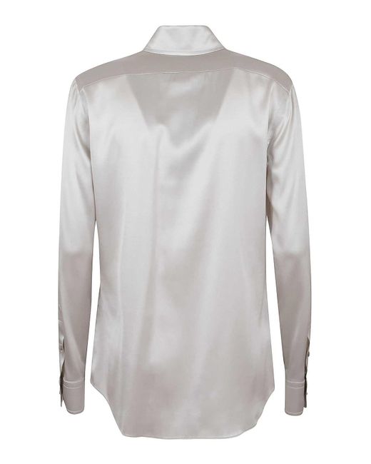 Polo Ralph Lauren Gray Cameron-long Sleeve-button Front Shirt