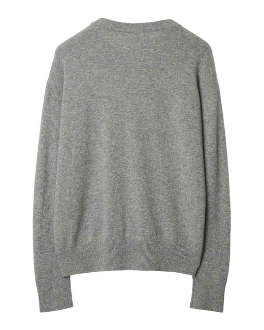 Burberry Gray Round Neck