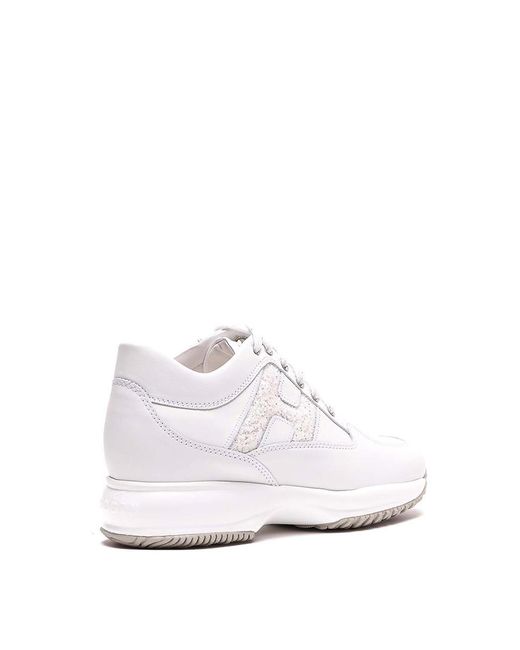 Hogan White Interactive Sneakers