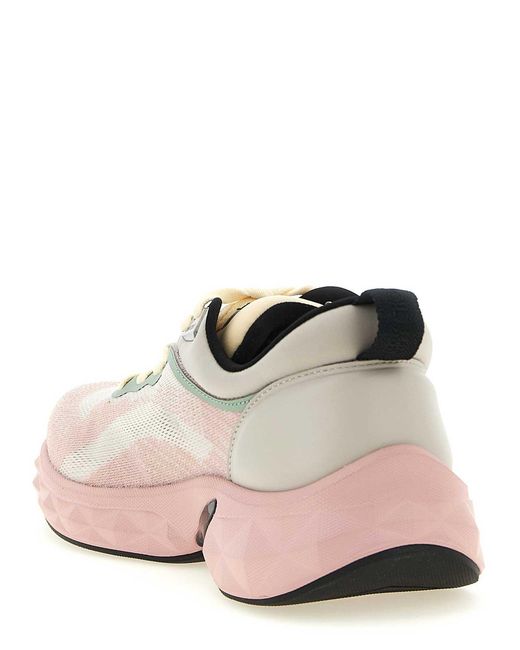 Jimmy Choo Multicolor Diamond Run Sneakers