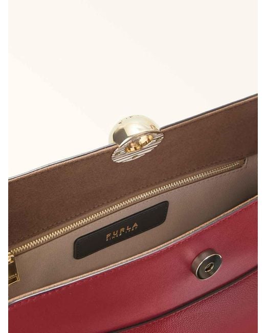 Furla Red Nicole M Boston Shoulder Bag