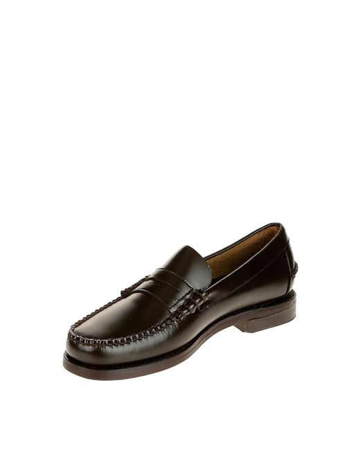 Sebago Brown Leather Loafers for men