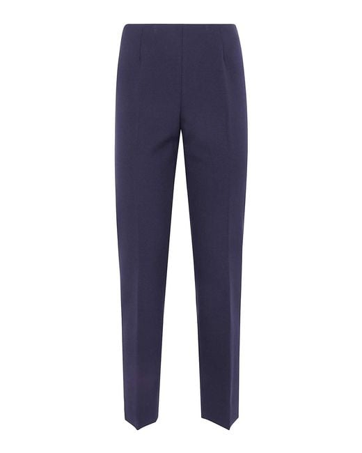 Peserico Blue Bistrech Compact Trousers
