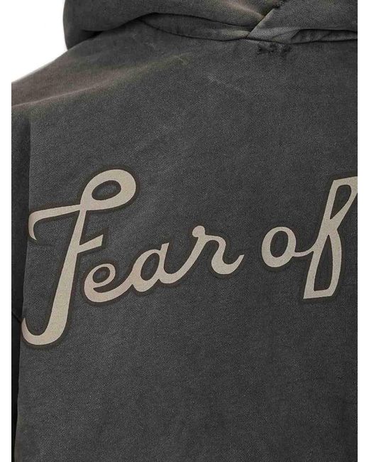 Fear Of God Gray 26 Classic Half Raglan Hoodie for men