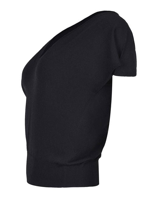 Dondup Black Top Made From A Viscose Blend