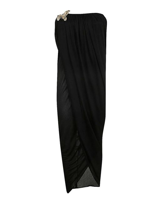 Blumarine Black Dress Bustier Sable`
