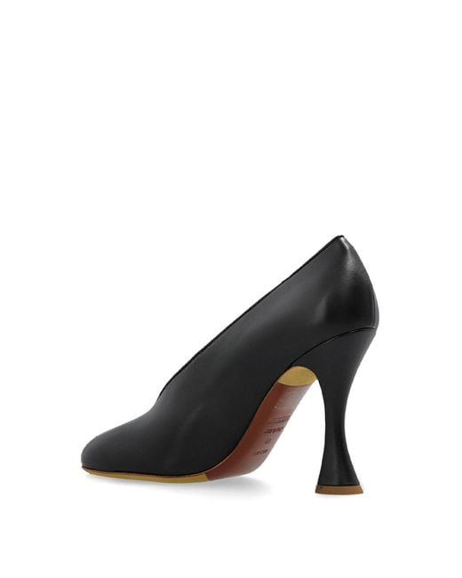 Moschino Black Heritage Pumps