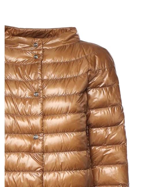 Herno Brown Nylon Down Jacket