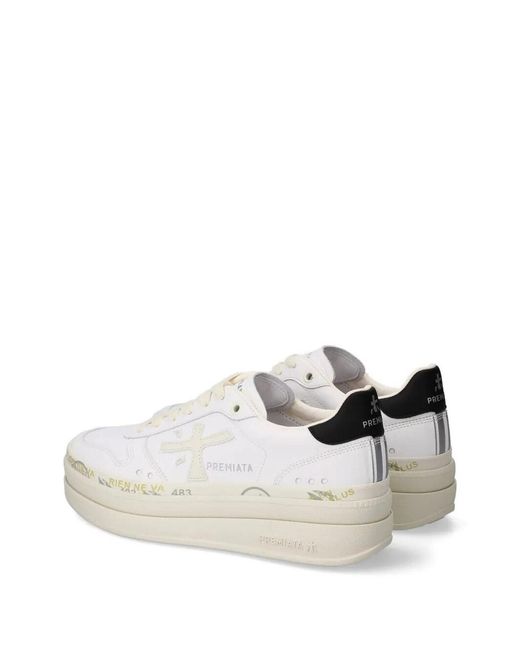 Premiata White Micol Sneakers