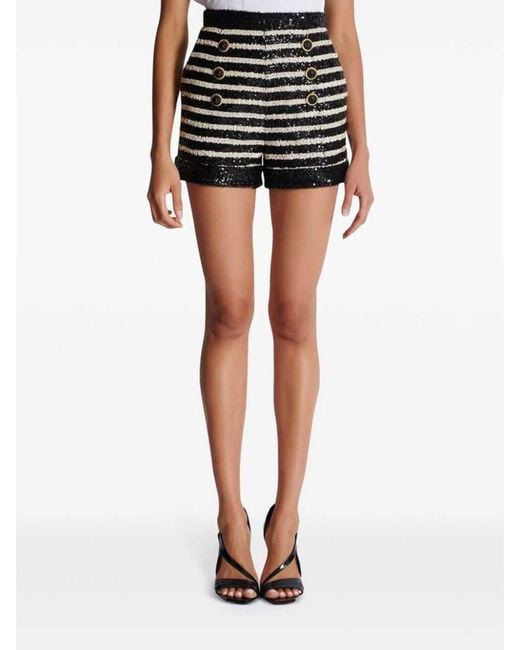 Balmain Black Shorts