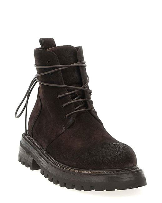 Marsèll Brown Carrucola Combat Boots for men