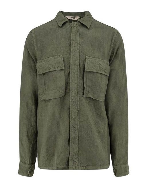 Aspesi Green Shirt for men