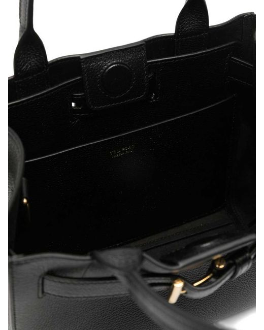Tom Ford Black Audrey Small Leather Tote Bag