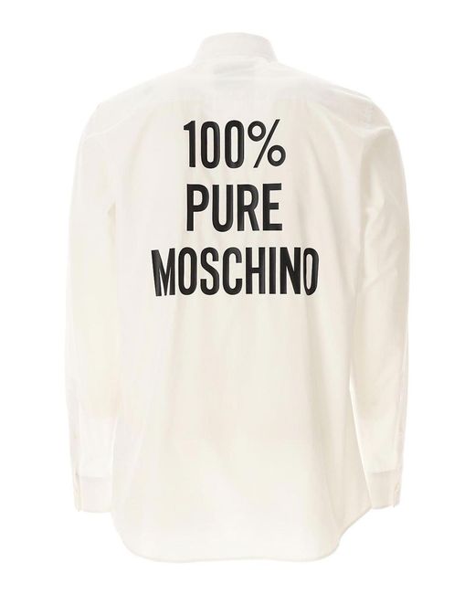 Moschino White Pure Shirt for men