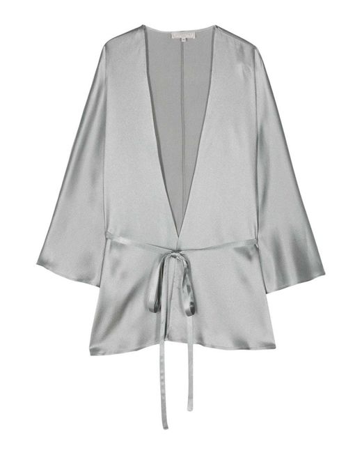 Antonelli Gray Blouse With Laces